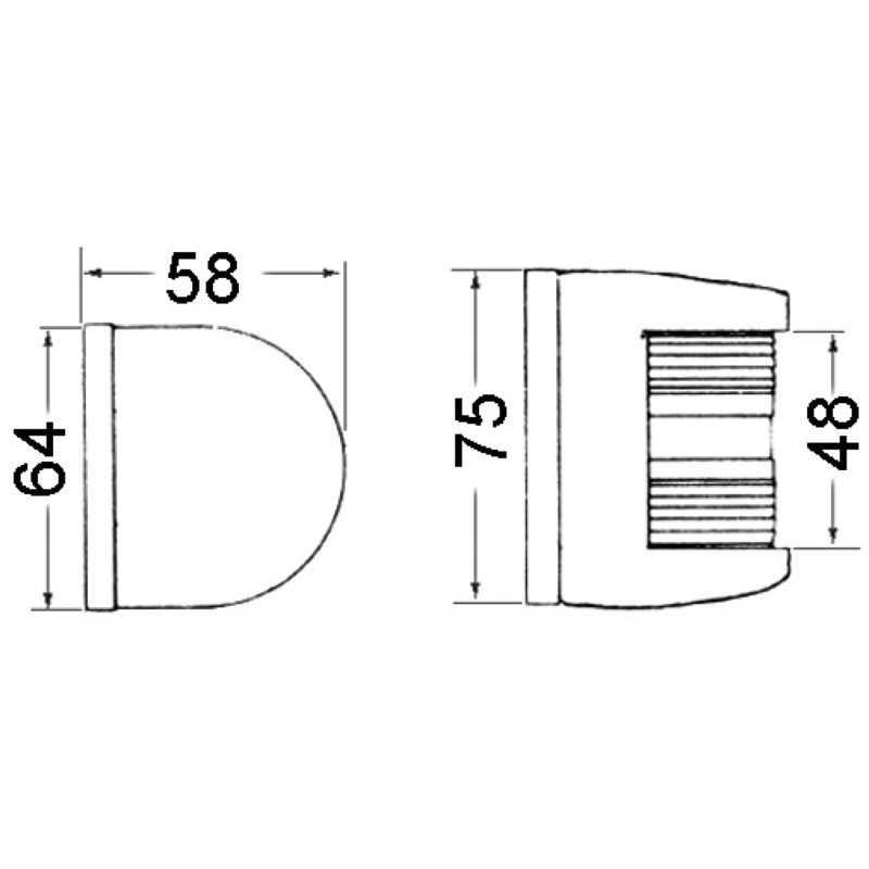 UTILITY 85 NAVIGATION LIGHTS MADE OF STAINLESS STEEL