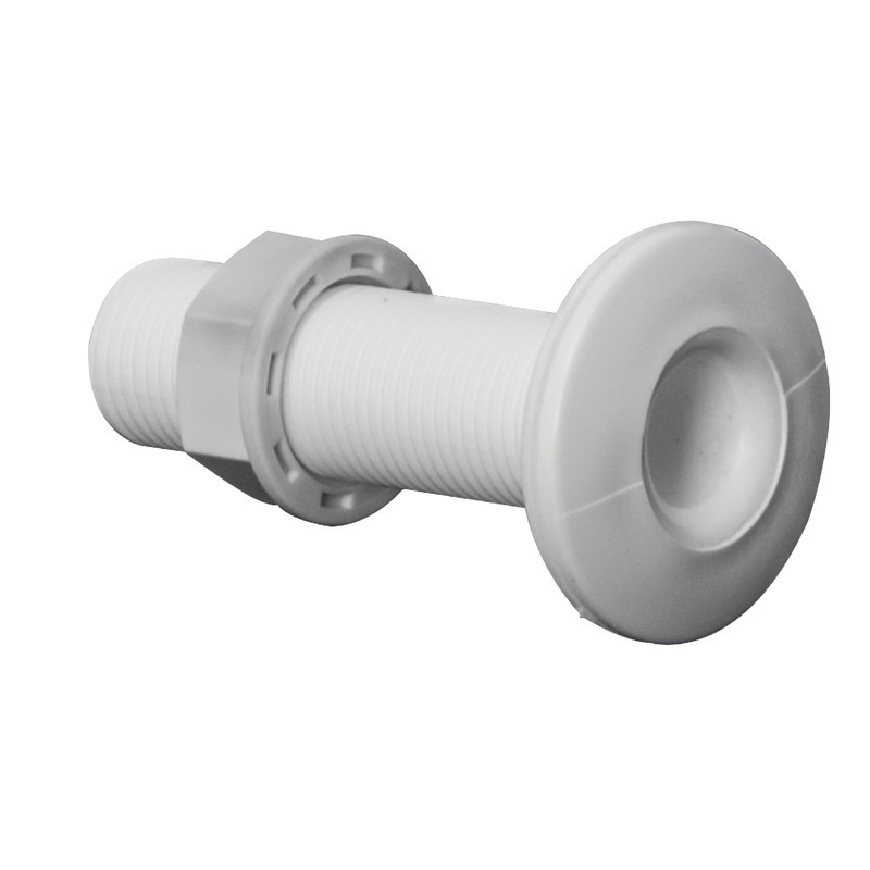 WHITE PLASTIC THREADED SKIN FITTINGS