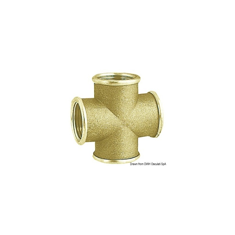 CROSS T BRASS JOINT (ALL FEMALE OUTLETS)