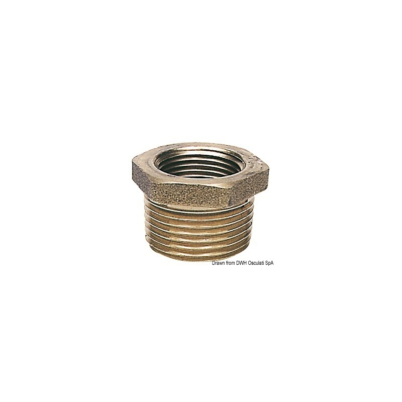 BRASS REDUCING COUPLINGS MALE/FEMALE