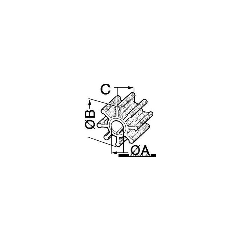 GIRANTE PER MOTORE FUORIBORDO YAMAHA/MARINER