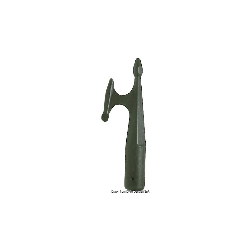 BLACK POLYPROPYLENE BOAT HOOK