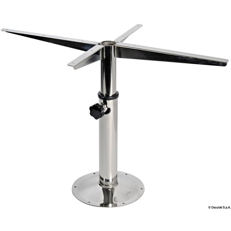 SWIVELLING TELESCOPIC TABLE PEDESTAL