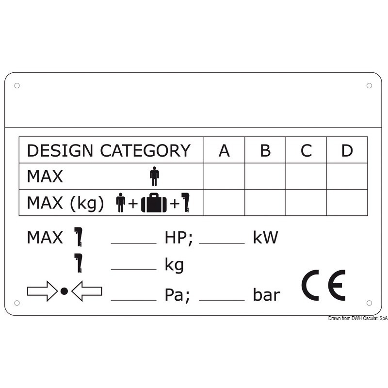 PLACCHETTA PER IDENTIFICAZIONE SCAFI