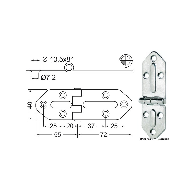 HINGES 2,5 MM