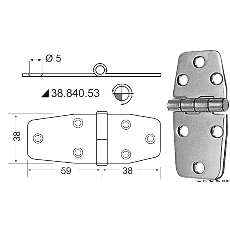 HINGES 2,5 MM