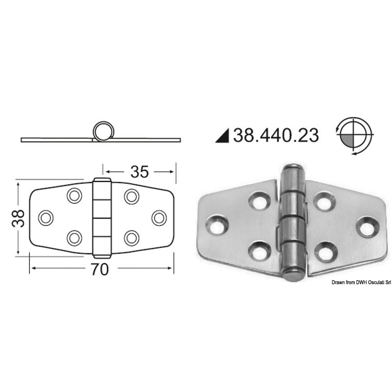 HINGES 2 MM THICKNESS