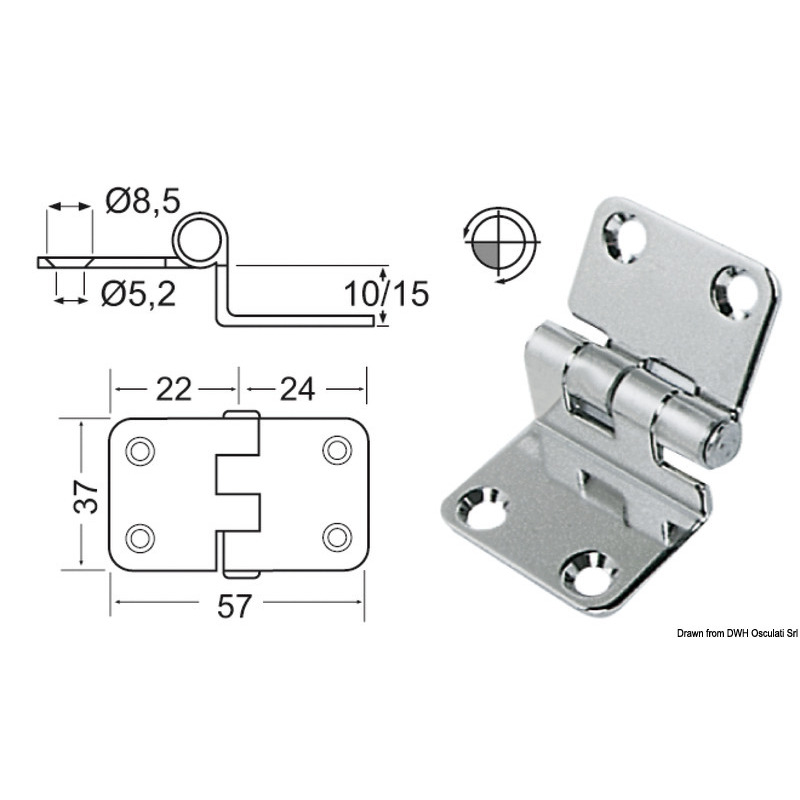 CERNIERA A SBALZO 2 MM