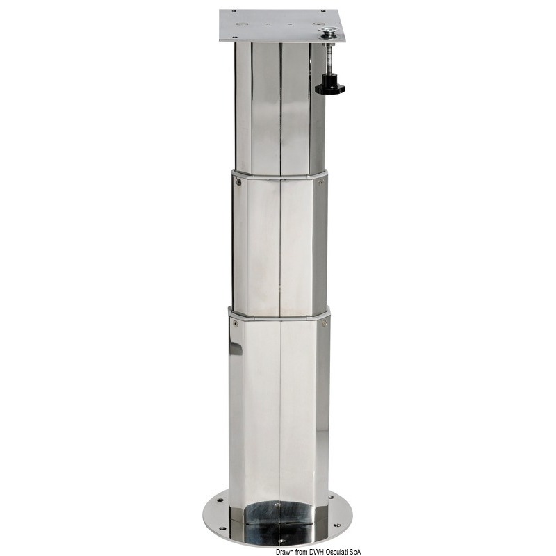 STAINLESS STEEL TELESCOPIC TABLE PEDESTAL