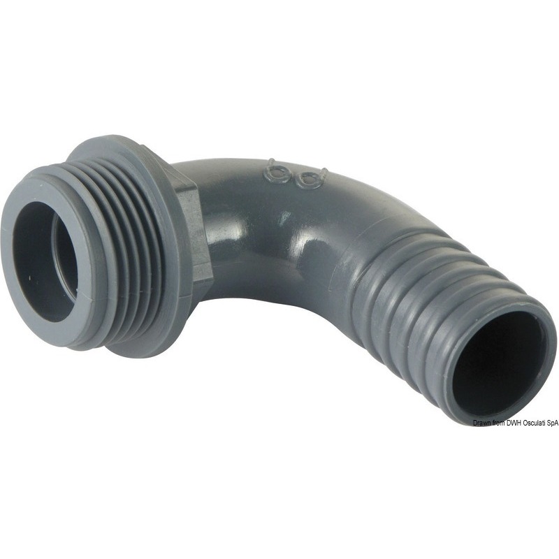 90° POLYPROPYLENE MALE HOSE CONNECTOR