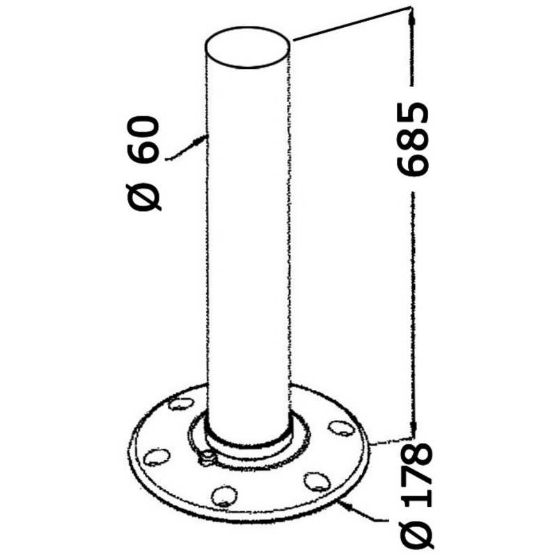 ALUMINIUM TABLE PEDESTAL