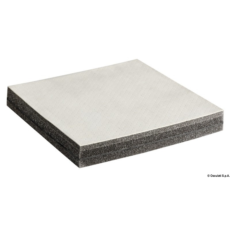 SOUND-DEADENING AND SOUND-INSULATING PANELS WITH PERFORATED SYNTHETIC LEATHER