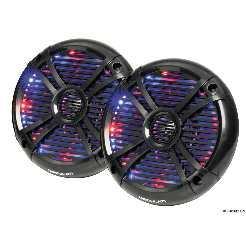 2-WAY LOUDSPEAKERS WITH PROGRAMMABLE MULTICOLOUR LED LIGHTS