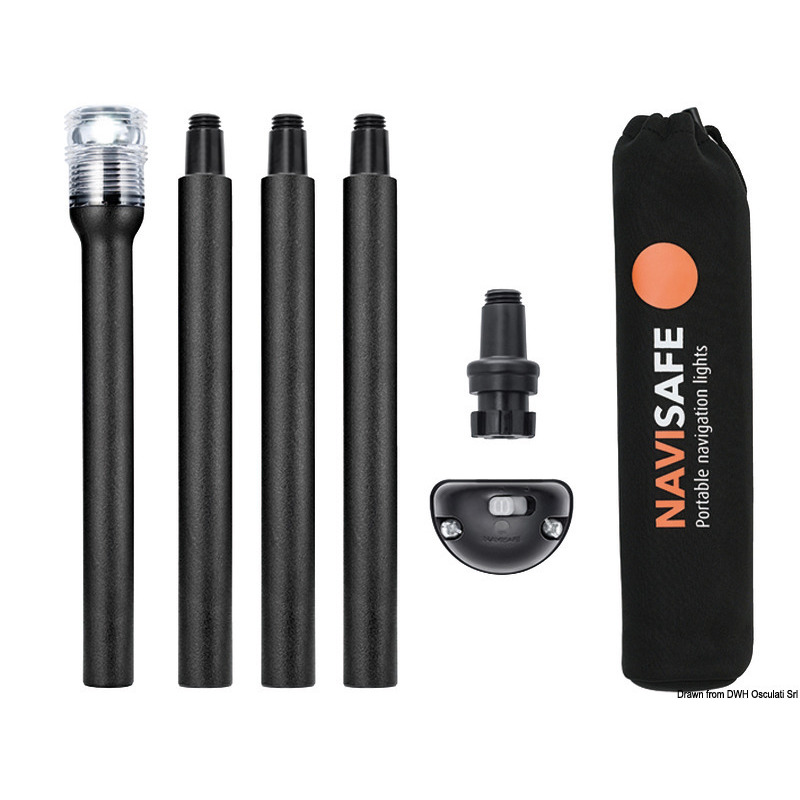 NAVISAFE KIT FISSAGGIO + ASTA + LUCE 360°