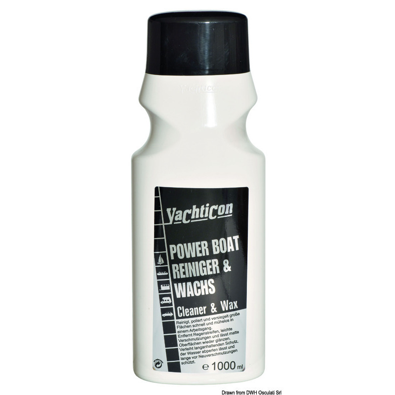 YACHTICON POWER BOAT CLEANER AND WAX - PROTECTIVE AND POLISHING CLEANER