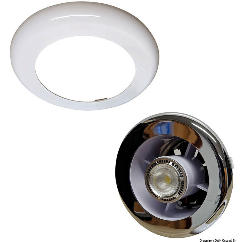 EXTRACT AND LIGHT RECESS-FIT LED SPOT LIGHT WITH EXTRACTOR FAN