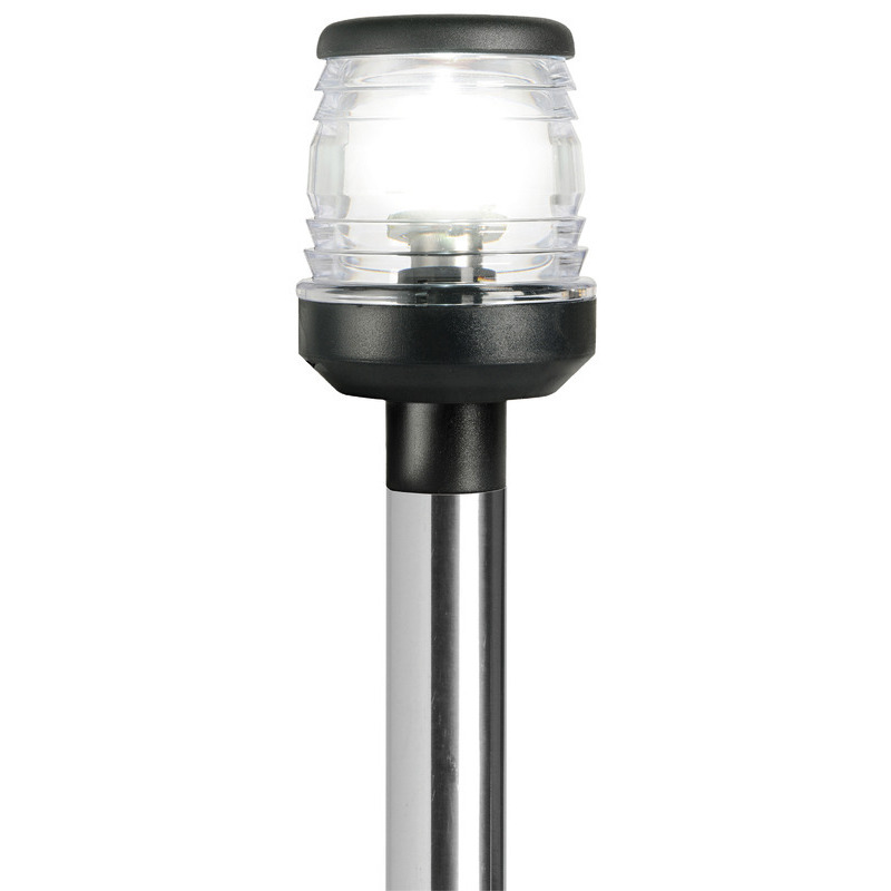 CLASSIC/LED FOLDABLE POLE LIGHT WITH HIDDEN WIRES AND OVAL BASE PLATE