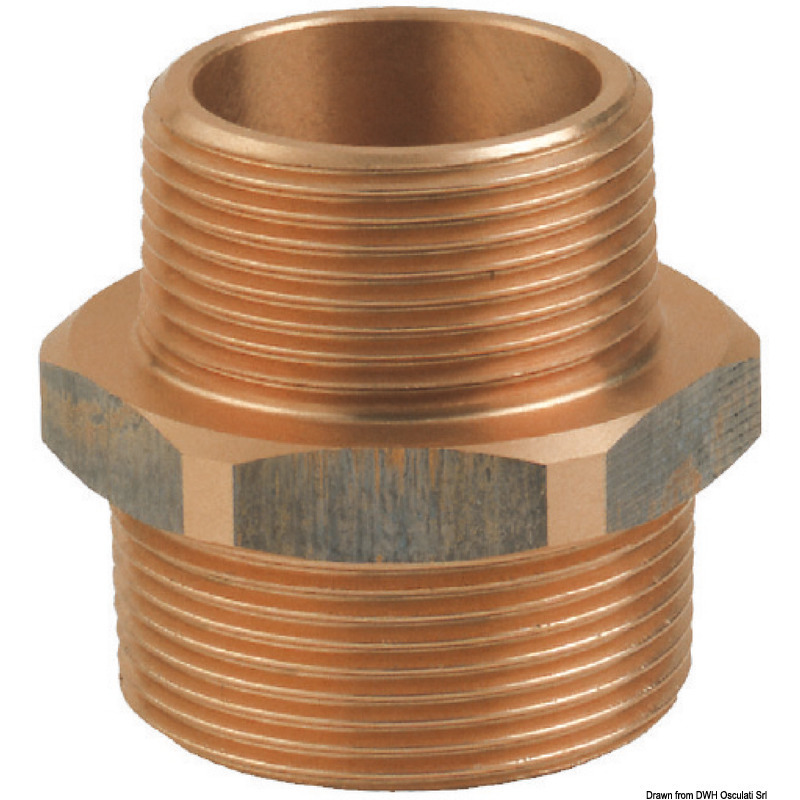 NIPLES DOPPIO RIDOTTO M-M IN BRONZO GUIDI